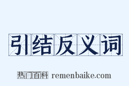 引结反义词是什么意思的图片